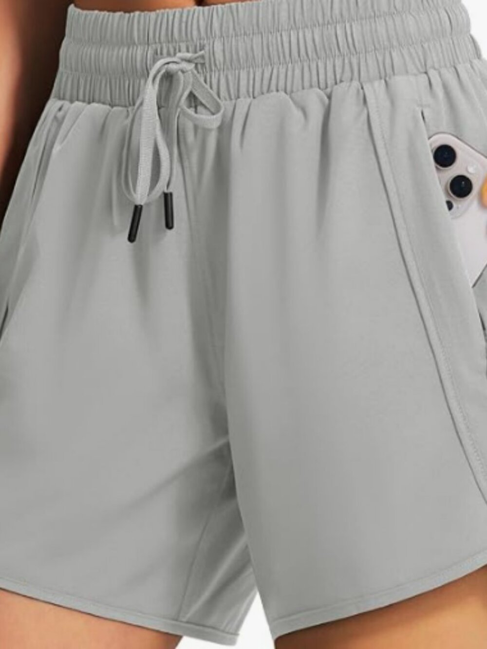 Women's Athletic Running Shorts Quick Dry Lightweight Workout Gym Shorts -Large
